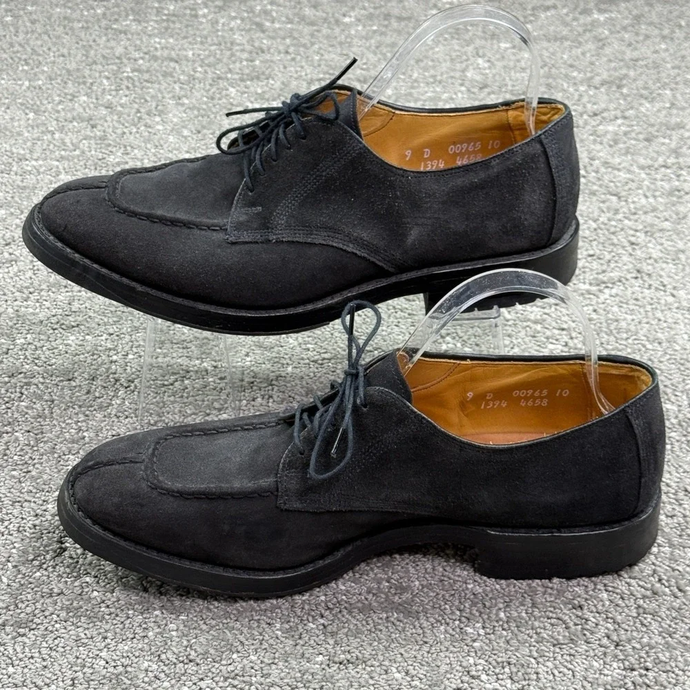 Allen Edmonds Bellwood Mens 9 Black Suede Split Toe Vibram  display picture 2